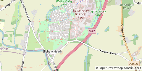 Map of Solihull, West Midlands