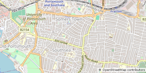 Map of Southsea, Hampshire