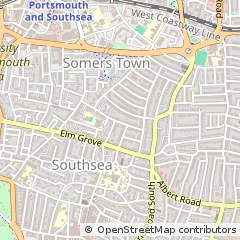 Map of Southsea, Hampshire