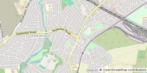 Map of Uxbridge