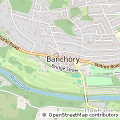 Map of Banchory, Aberdeenshire