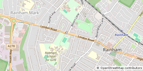 Map of Gillingham, Kent