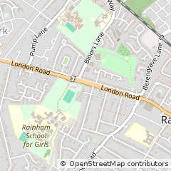 Map of Gillingham, Kent