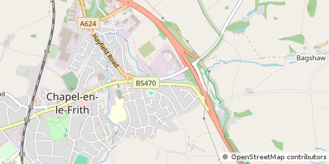 Map of High Peak, Derbyshire