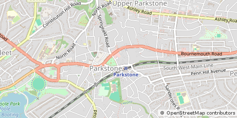 Map of Poole, Dorset