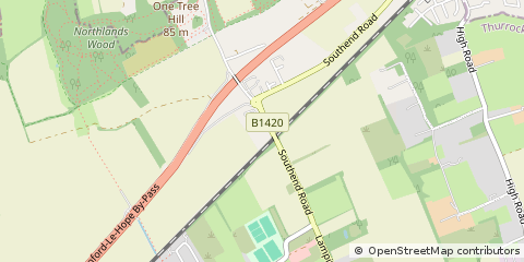 Map of Stanford-LE-Hope, Essex