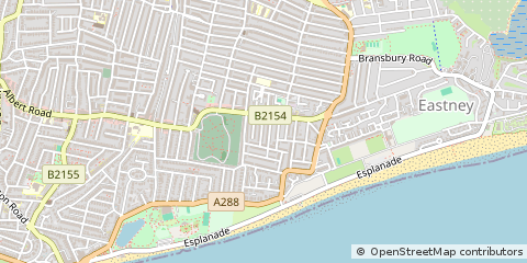 Map of Southsea, Hampshire