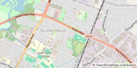 Map of Leicester