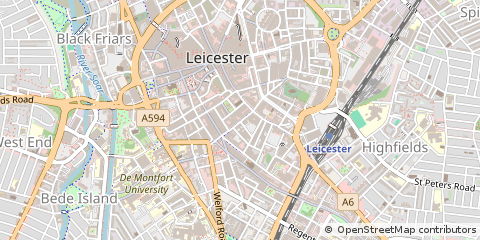 Map of Leicester