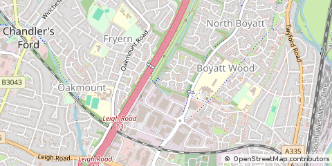Map of Eastleigh