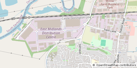 Map of Castle Donington