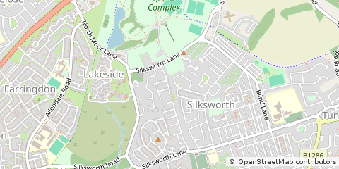 Map of Sunderland, Tyne/wear