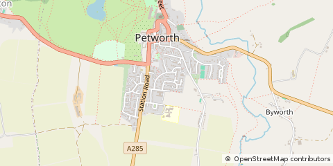 Map of Petworth, West Sussex