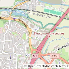 Map of Taunton, Somerset