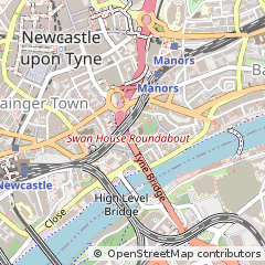 Map of Newcastle Upon Tyne