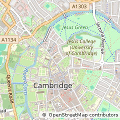 Map of Cambridge, Cambridgeshire