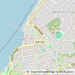 Map of Clevedon, North Somerset
