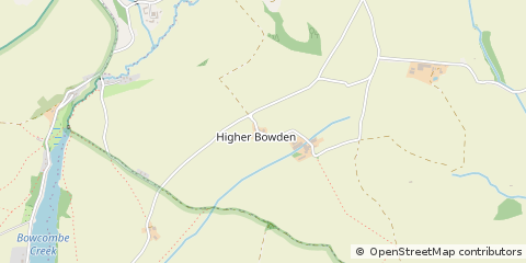 Map of Kingsbridge, Devon