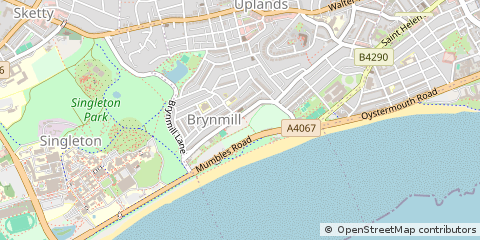 Map of Swansea