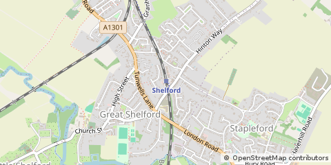 Map of Cambridge, Cambridgeshire