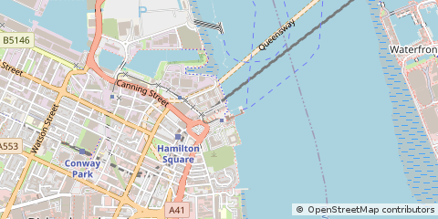 Map of Birkenhead, Wirral