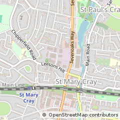 Map of Orpington, Kent