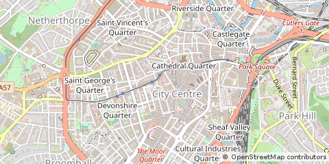 Map of Sheffield