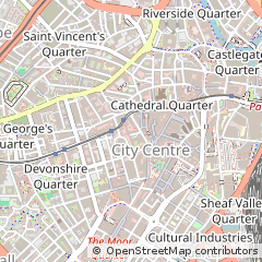 Map of Sheffield
