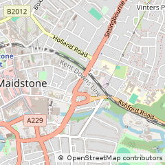 Map of Maidstone, Kent