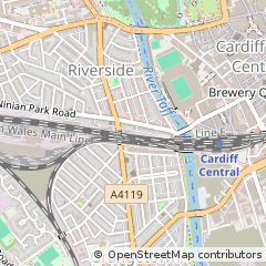 Map of Cardiff