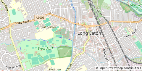Map of Nottingham, Nottinghamshire