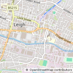 Map of Leigh, Lancashire