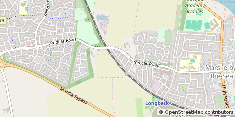 Map of Redcar, Cleveland
