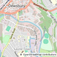Map of Dewsbury, West Yorkshire