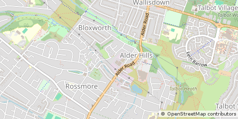 Map of Poole, Dorset
