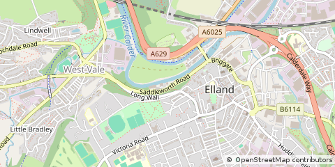 Map of Elland