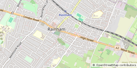 Map of Gillingham, Kent