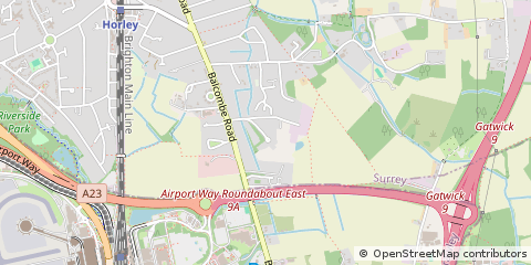 Map of Horley