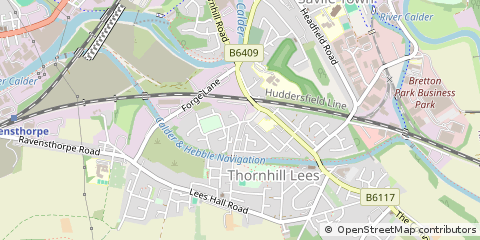 Map of Dewsbury