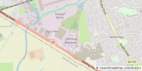 Map of Hinckley, Leicestershire