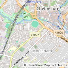 Map of Chelmsford, Essex
