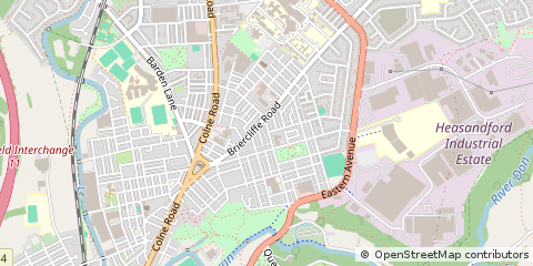Map of Burnley