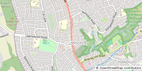 Map of Stourbridge, West Midlands