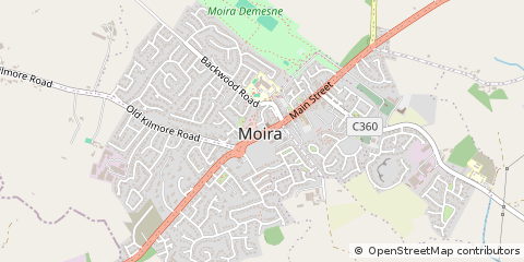 Map of Moira, CO. Armagh