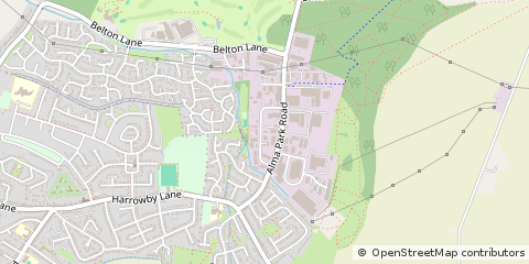 Map of Grantham, Lincs