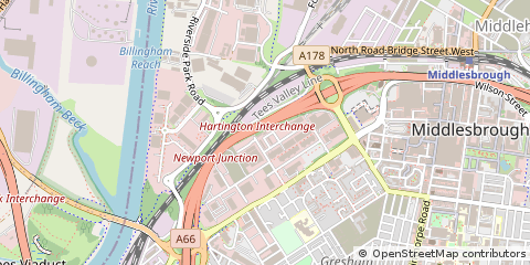 Map of Middlesbrough
