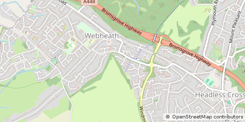 Map of Worcestershire