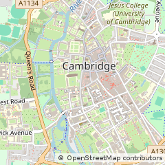 Map of Cambridge, Cambridgeshire