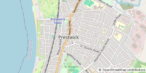 Map of Prestwick, Ayrshire