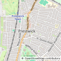 Map of Prestwick, Ayrshire